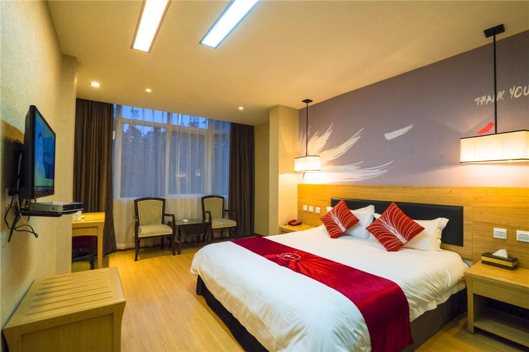 Thank Inn Chain Hotel Sichuan Guangan Wusheng County Hongwu Avenue Exterior foto